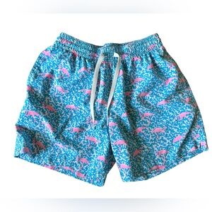 Chubbies flamingo swim trunks